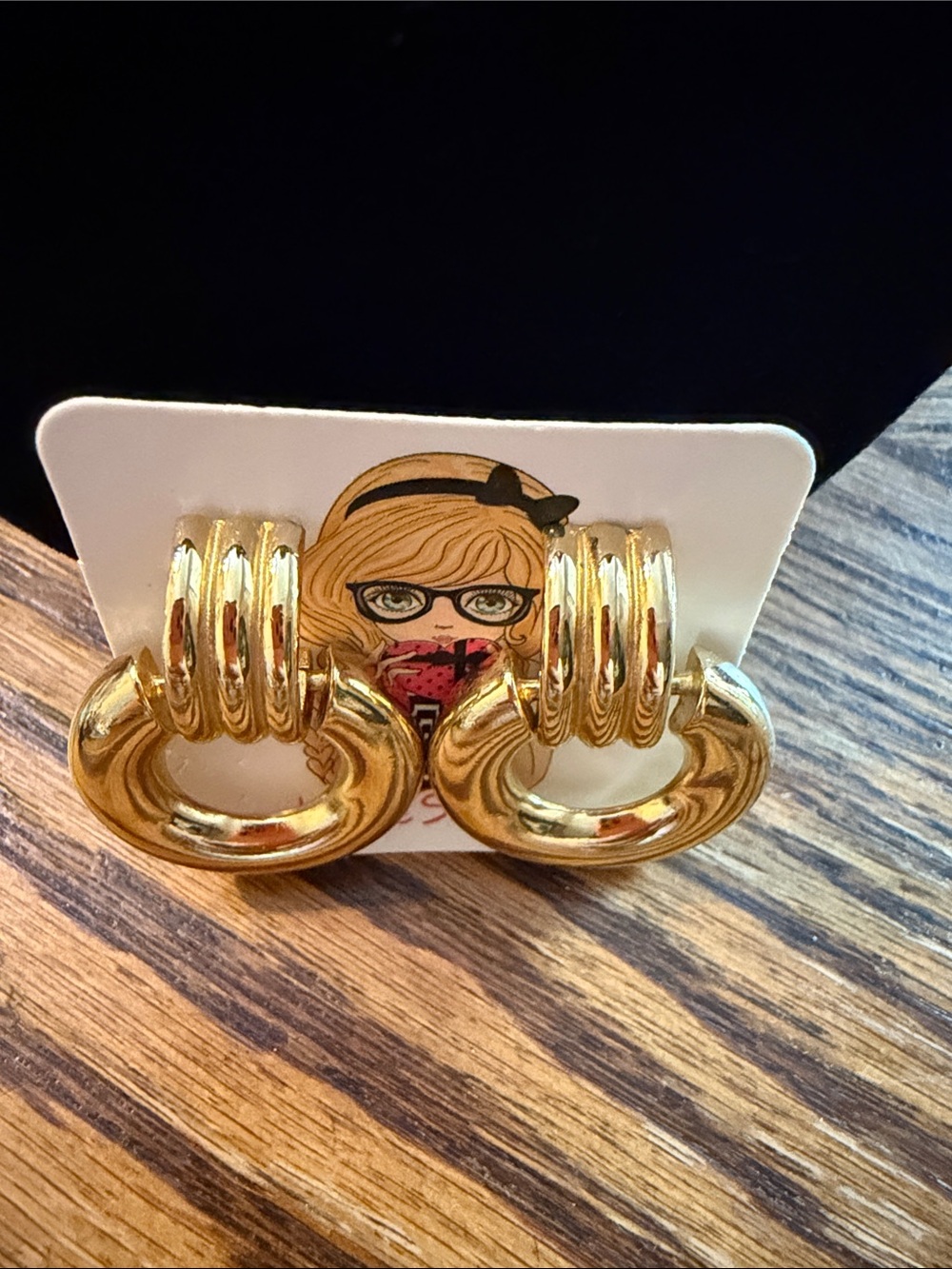 gold tone earrings